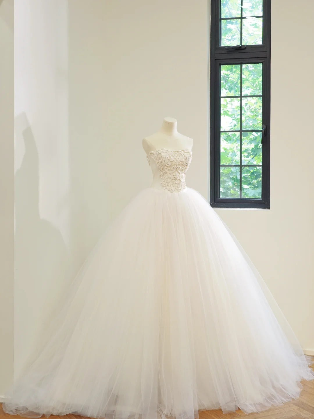 White Fashion Long Tulle Prom Dress Evening Gown Wedding Dress gh5059