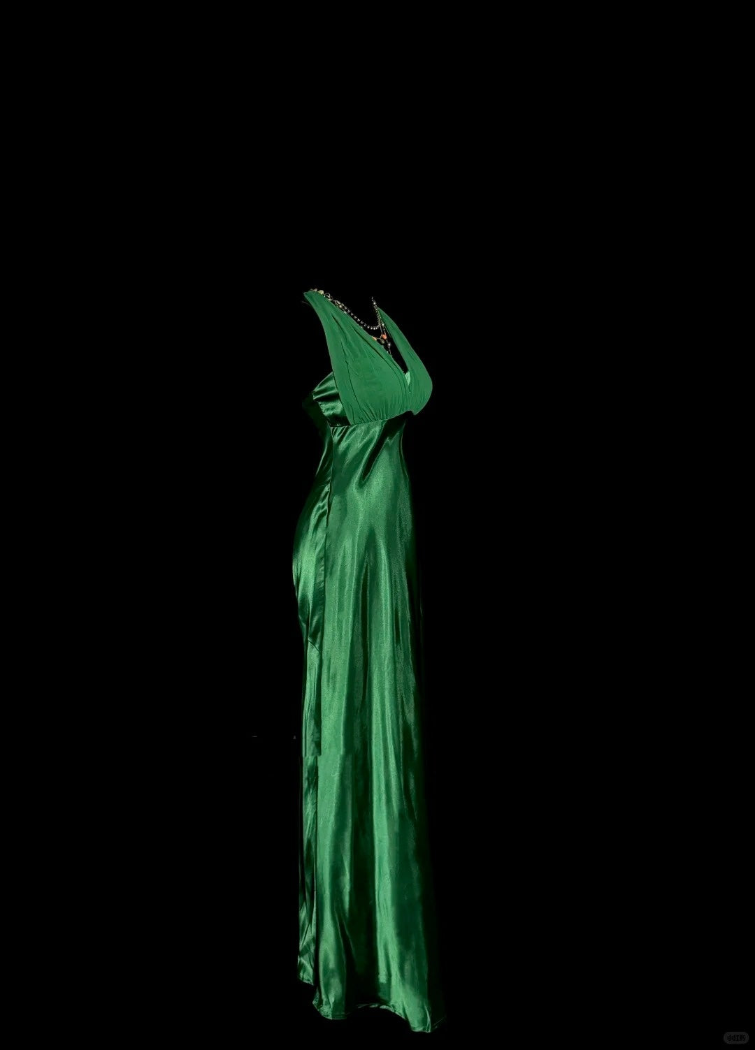 Green Elegant Long Satin Party Dress Prom Dress Evening Gown gh4694