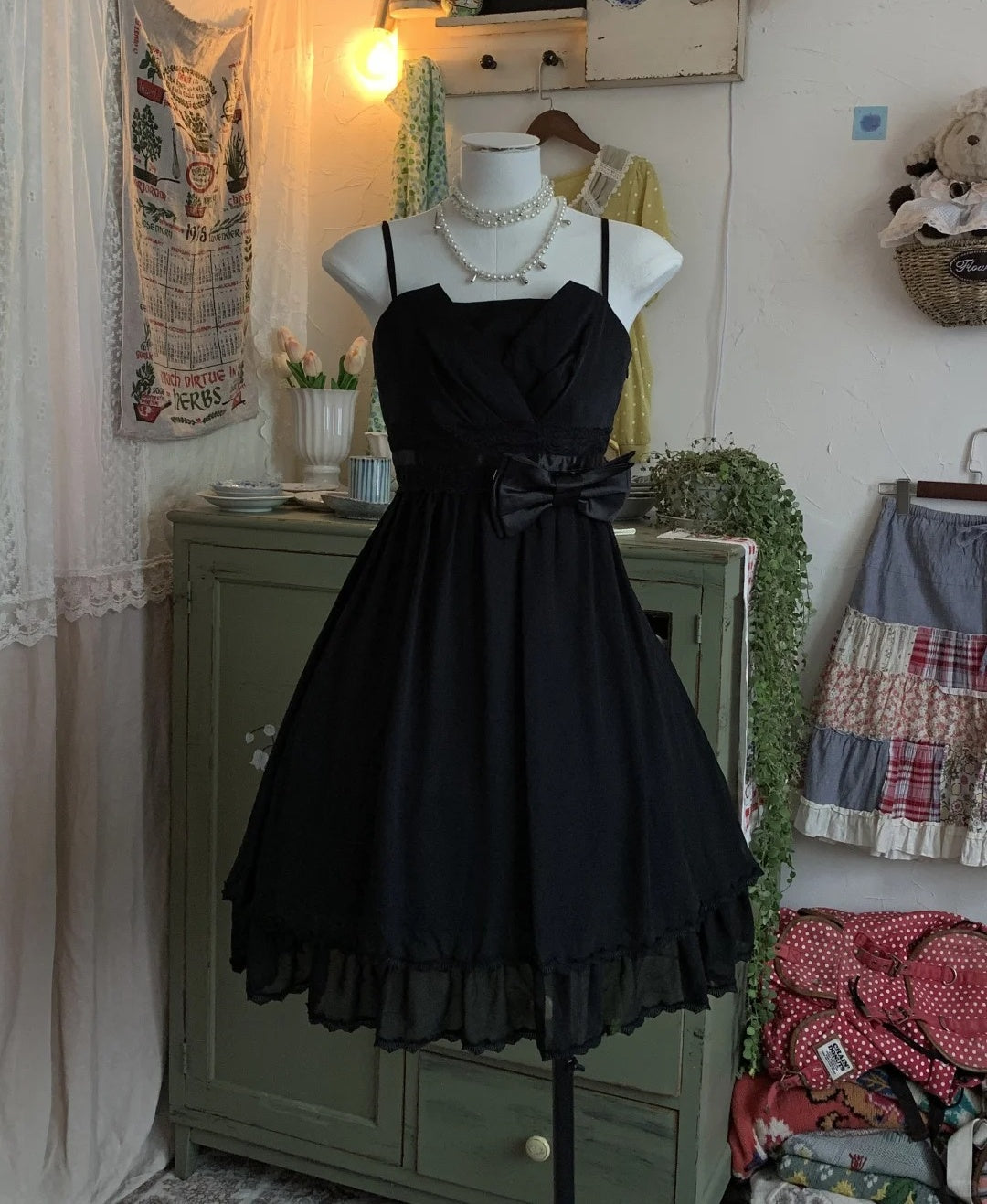 Black sweet cute short chiffon exquisite lace bow tie homecoming dress evening dress birthday party dress prom dress ball gown gh3922