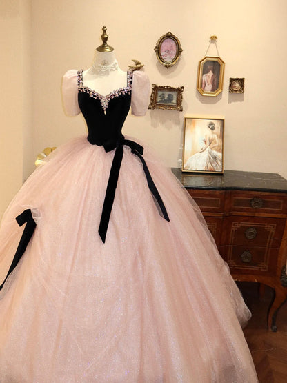 Pink Sweet Cute Fashionable Elegant Long Tulle Prom Dress Evening Dress Prom Dress Graduation Dress Birthday Dress gh4242