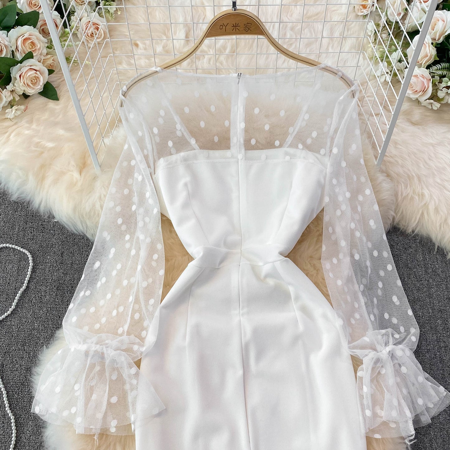 Sexy Long Sleeve Short Dress Fashion Dress  10914