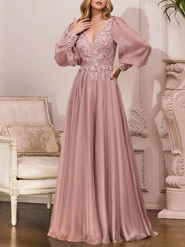 Satin embroidered elegant ladies wedding dress