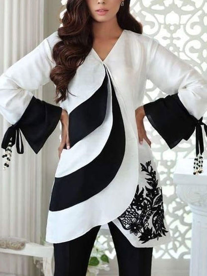 Elegant and comfortable chiffon wedding ladies suit