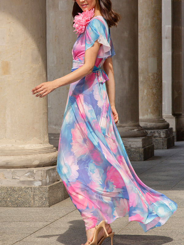 Original Floral Pattern Women's Dress