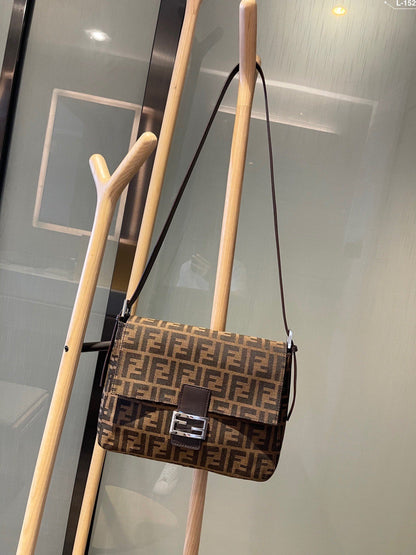 Fendi Vintage FF Zucca Brown