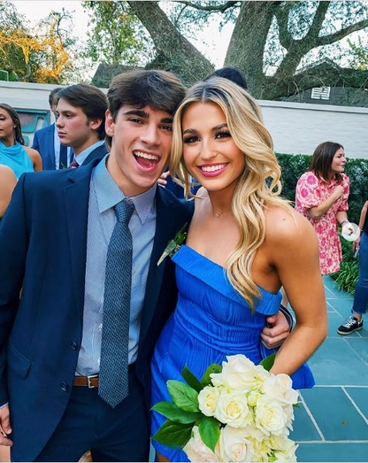 Blue Homecoming Dress , Blue Party Dress    fg4757