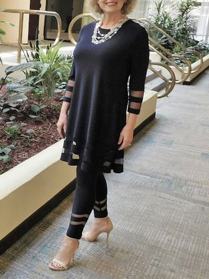 Mesh Hollow Temperament Women's Suit