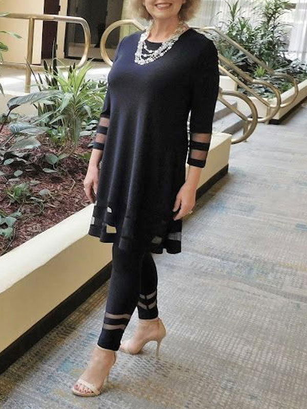 Mesh Hollow Temperament Women's Suit