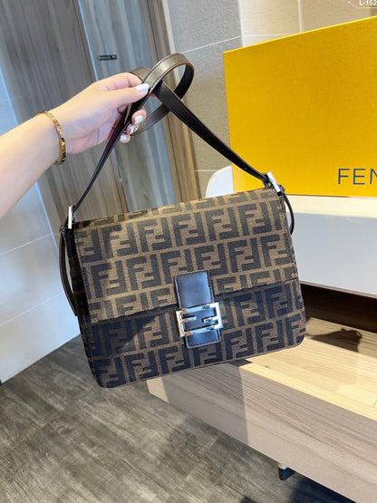 Fendi Vintage FF Zucca Brown