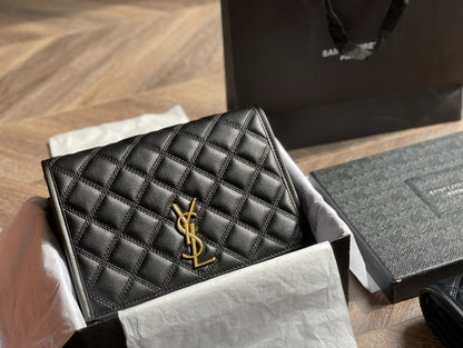 Saint Laurent Becky Mini Chain Bag in Carré