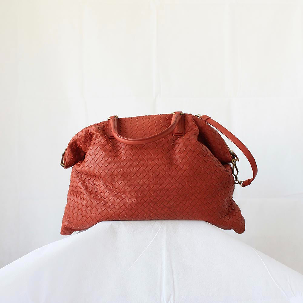 Bottega Veneta Intrecciato Red Large Bag