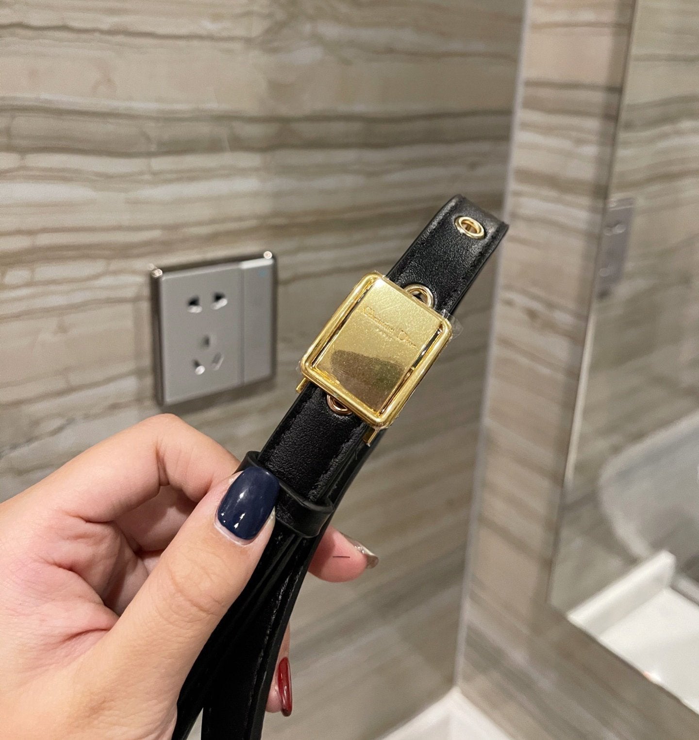 Dior Medium Dior Bobby Bag Black Box Calfskin Women