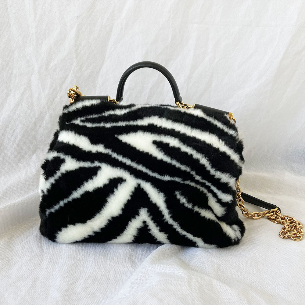 Dolce & Gabbana Fur Sicily Bag