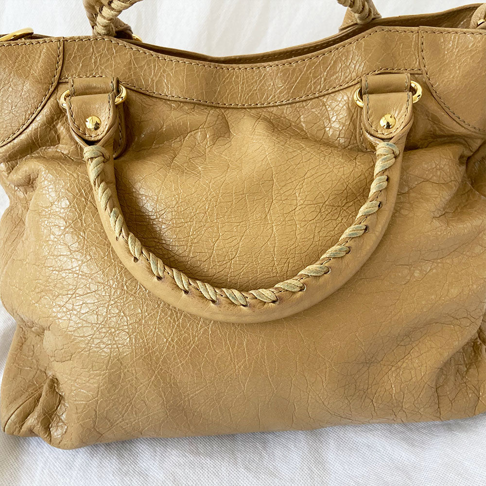 Balenciaga Classic Velo Tan City Bag