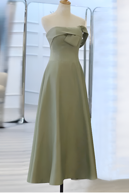 loveedsTM-Satin bridesmaid dress new green dress