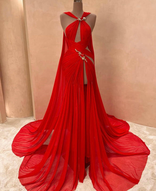 Red Fashion Sexy Elegant Long Chiffon Prom Dress Evening Dress gh5040