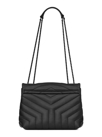 Saint Laurent Loulou Small Shoulder Bag in Quilted Leather Details