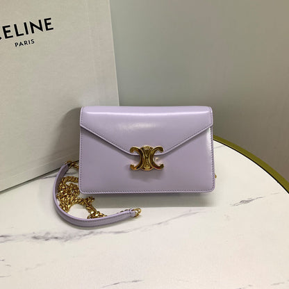 WALLET ON CHAIN MARGO in Shiny calfskin