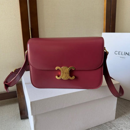 CELINE CLASSIQUE TRIOMPHE BAG in shiny calfskin