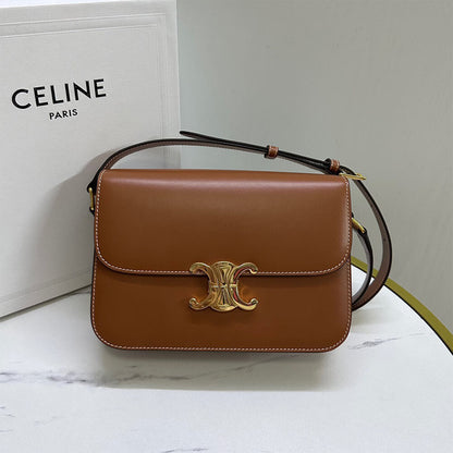 CELINE CLASSIQUE TRIOMPHE BAG in shiny calfskin
