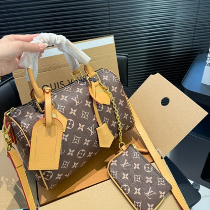 LOUIS VUITTON SPEEDY P9 BANDOULIÈRE 25 MONOGRAM BROWN 25CM M24443