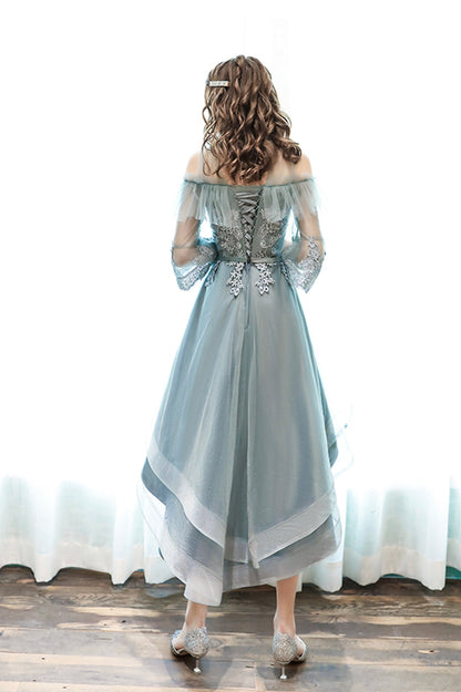 Cute Tulle Lace Short Prom Dress, A-Line Homecoming Party Dress