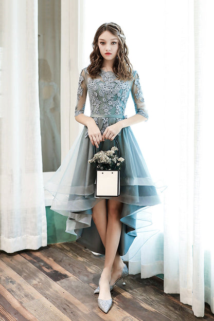 Cute Tulle Lace Short Prom Dress, A-Line Homecoming Party Dress