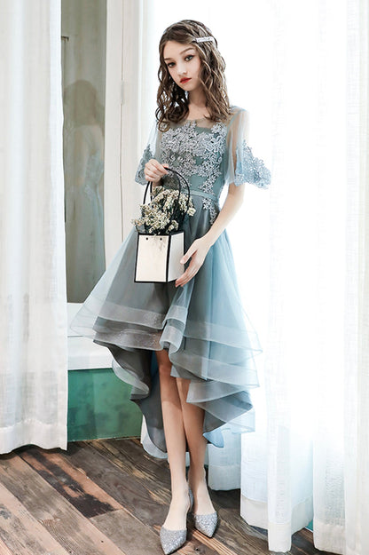 Cute Tulle Lace Short Prom Dress, A-Line Homecoming Party Dress