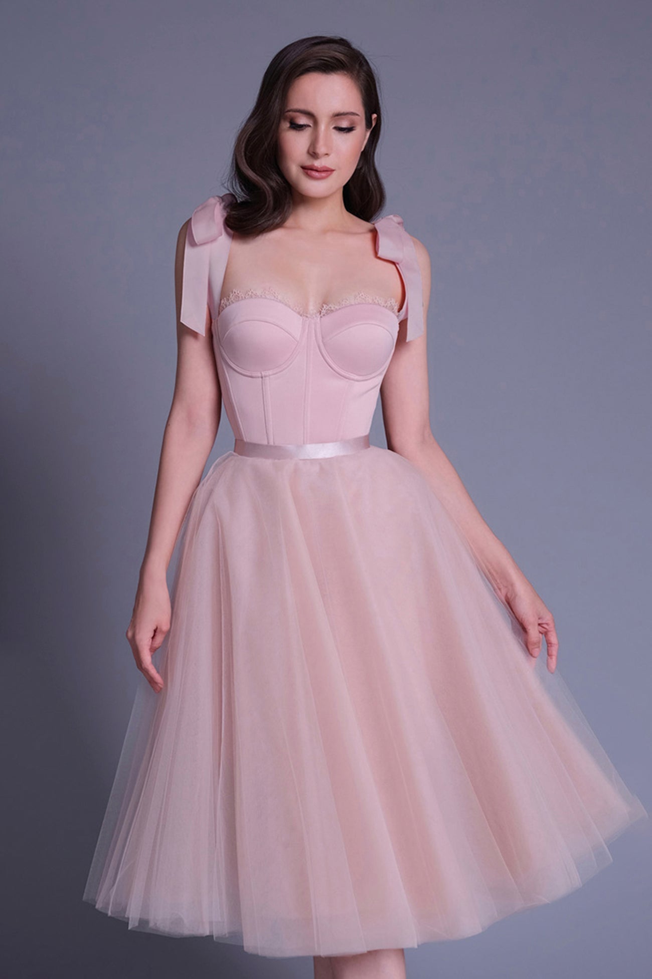 Pink Short A-Line Prom Dress with Corset, Cute Homecoming Party Dress