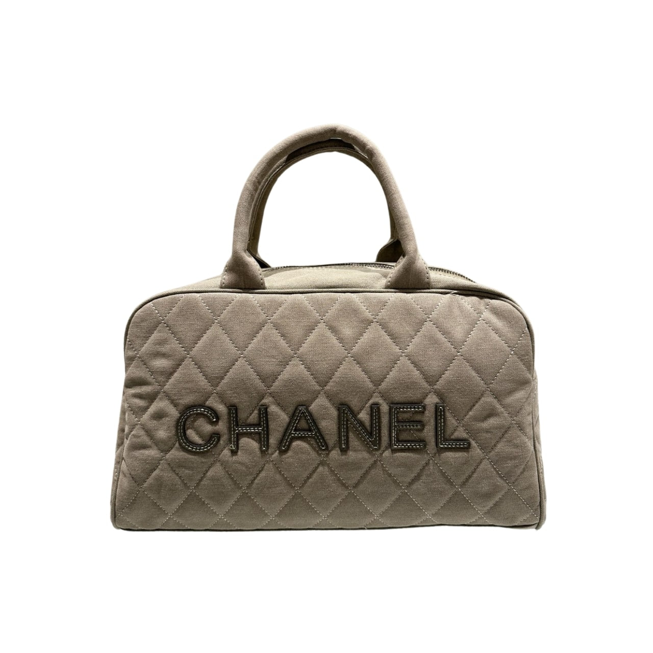 CHANEL MATELASSE BOSTON HANDBAG BROWN 36CM