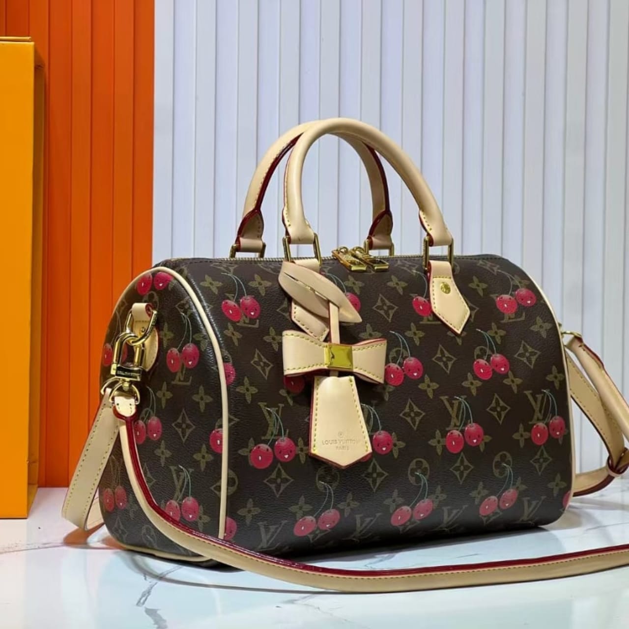 LOUIS VUITTON SPEEDY 30 CHERRY 30CM