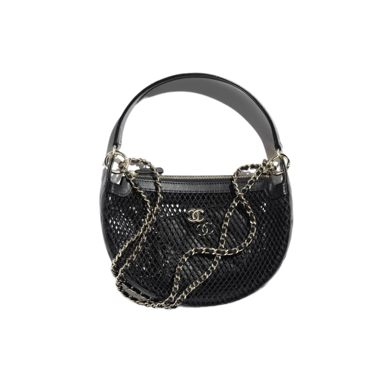 CHANEL CLUTCH WITH CHAIN BLACK 20CM AP4573 B20118 94305