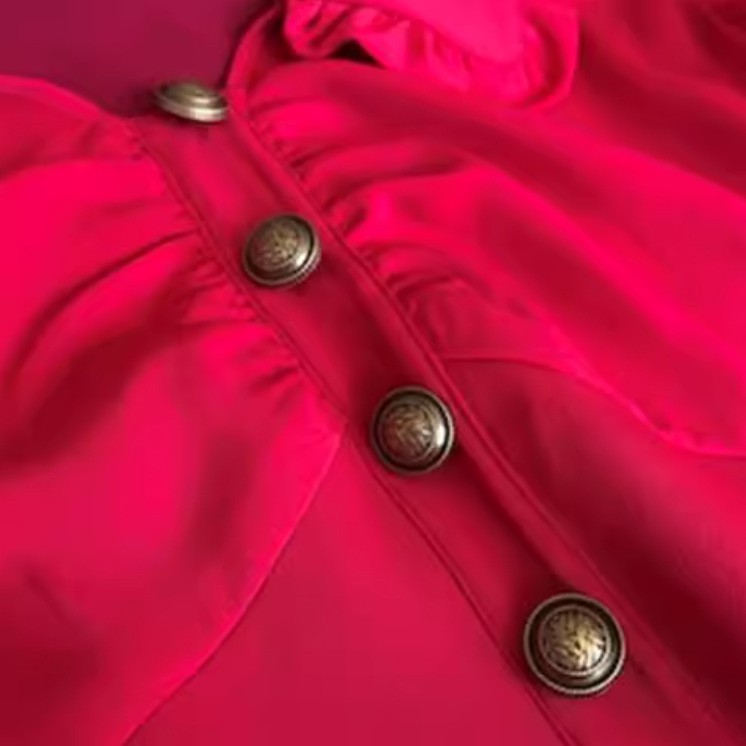 French V-neck flying sleeves dress ED0275