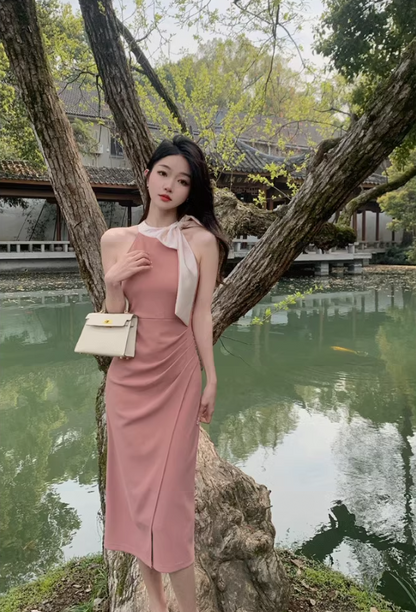 French luxury niche sleeveless dress banquet dress ED0306