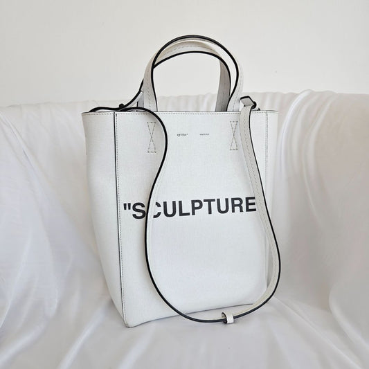 Off-White White Sculpture Shopper Bag