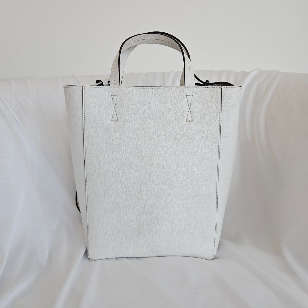 Off-White White Sculpture Shopper Bag