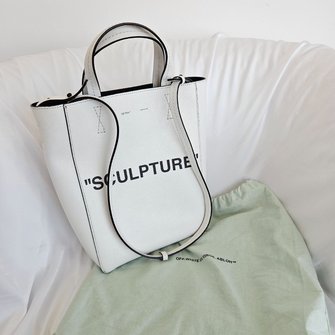 Off-White White Sculpture Shopper Bag