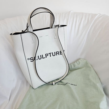 Off-White White Sculpture Shopper Bag