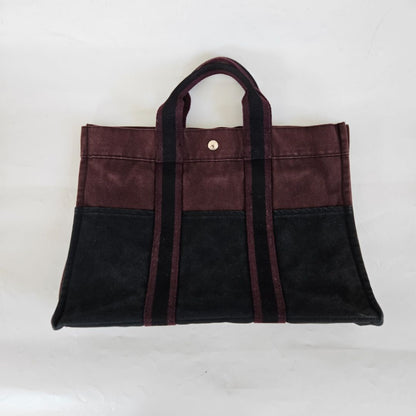 Hermès Gourre Toute 2 Tone Handbag