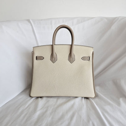 Hermès Birkin 25 HSS in Nata/Gris Tourterelle GHW