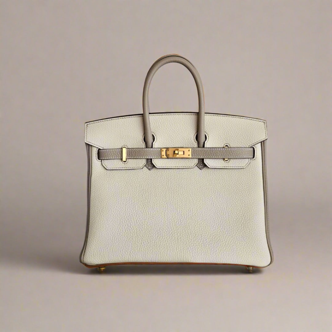 Hermès Birkin 25 HSS in Nata/Gris Tourterelle GHW