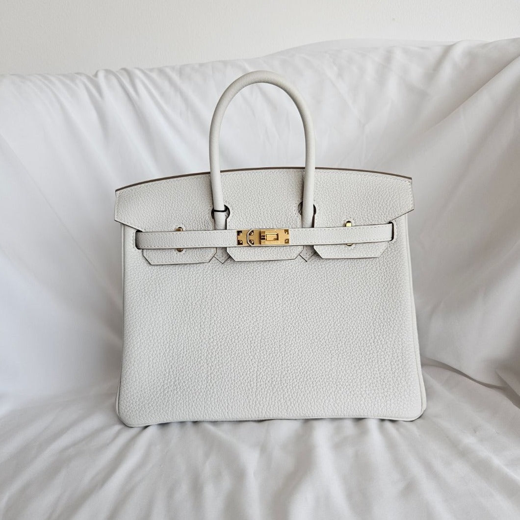 Hermès Birkin 25 Gris Pale Togo GHW