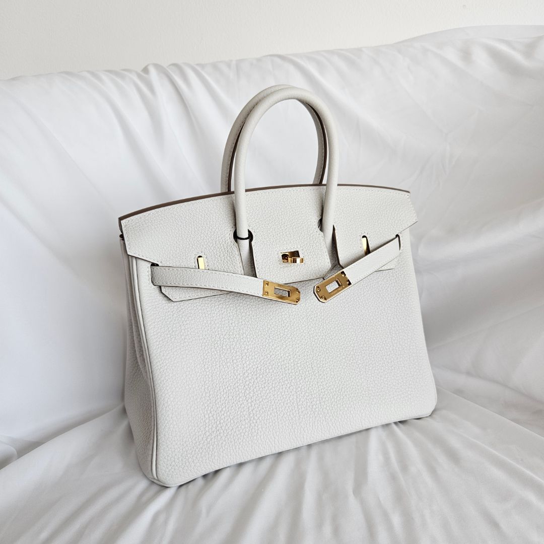 Hermès Birkin 25 Gris Pale Togo GHW