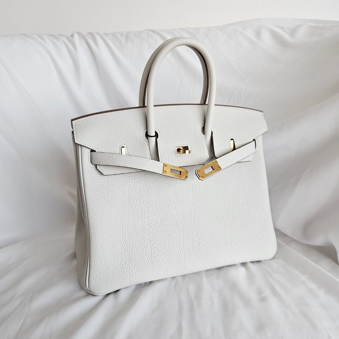 Hermès Birkin 25 Gris Pale Togo GHW
