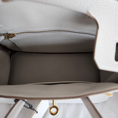 Hermès Birkin 25 Gris Pale Togo GHW