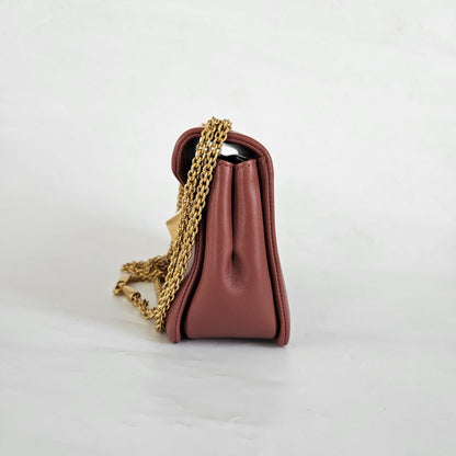 Valentino Garavani One Stud Nappa Bag With Chain Brown