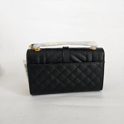 Saint Laurent Small Envelope Bag in Mix Matelassé Grain de Poudre Embossed Leather