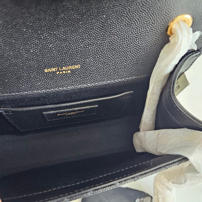 Saint Laurent Small Envelope Bag in Mix Matelassé Grain de Poudre Embossed Leather