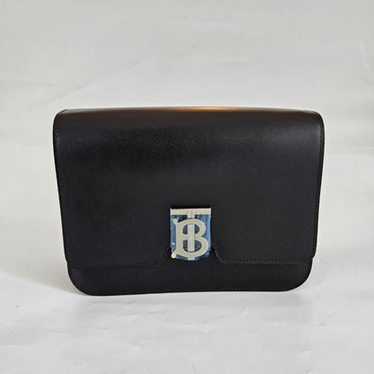Burberry TB Medium Leather Bag Black