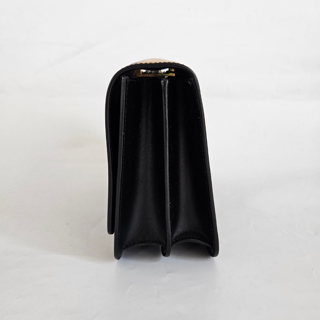 Burberry TB Medium Leather Bag Black